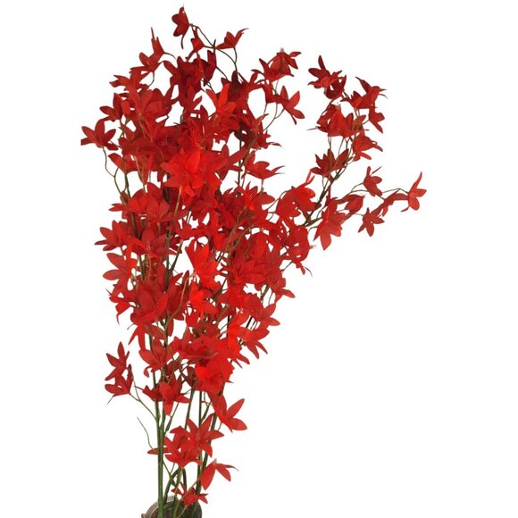 Artificial Red Floral Stems Filler Flowers - 2 Stems 42" Tall - DIY Decor & Craf - Picture 8 of 12